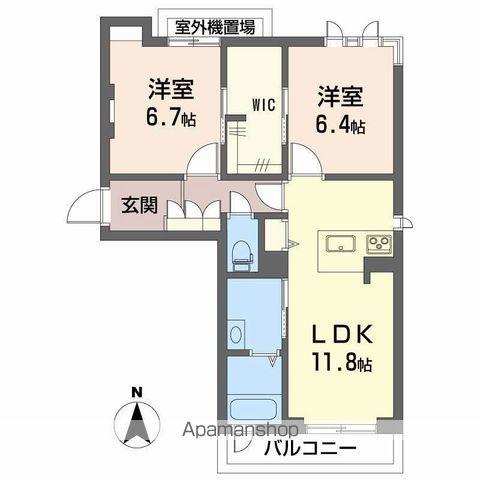 ANANDA MALA(2LDK/3階)の間取り写真