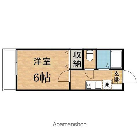 ジュネス1(1K/1階)の間取り写真