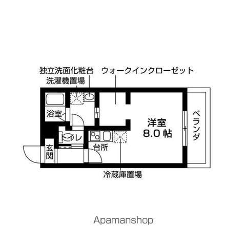 堺市中区土師町計画(1K/3階)の間取り写真