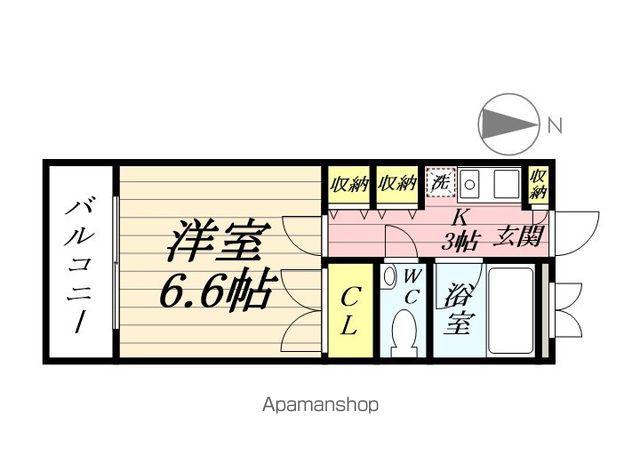 クラフトリー(1K/2階)の間取り写真