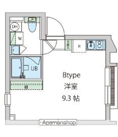 ブルーフェザーマンション(ワンルーム/2階)の間取り写真