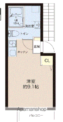 レピュア成増レジデンス(ワンルーム/2階)の間取り写真