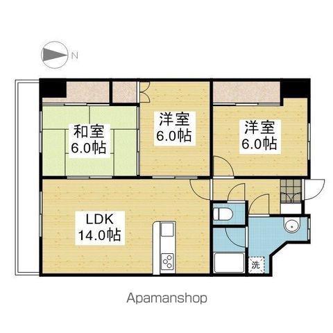 ティアラⅡ(3LDK/8階)の間取り写真