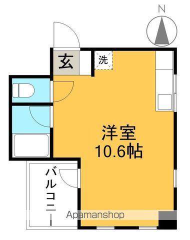 ハイム武内(ワンルーム/2階)の間取り写真