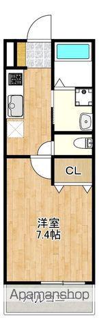 MAISON CLAIRE南柏(1K/2階)の間取り写真