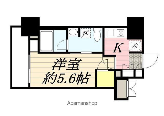 ステージファースト千葉駅南(1K/5階)の間取り写真