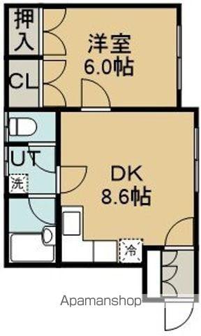 コーポ第一ダックス(1DK/1階)の間取り写真