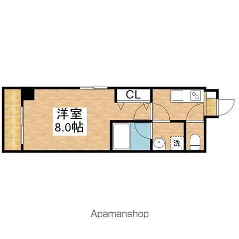 リヴシティ今池(1K/5階)の間取り写真