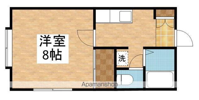 ハイツリモージュ紫竹(1K/1階)の間取り写真