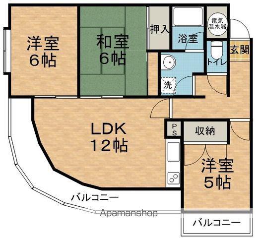 エクセルとよしな(3LDK/1階)の間取り写真