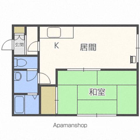 コーポちほ(1DK/2階)の間取り写真