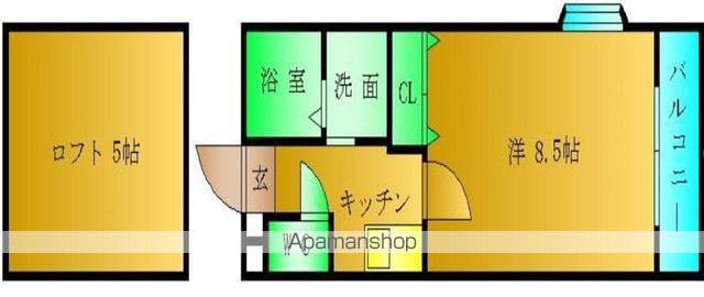 サンライズガーデン吉塚(1K/1階)の間取り写真