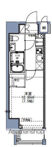 S-RESIDENCE尾久AZURE(1K/8階)の間取り写真
