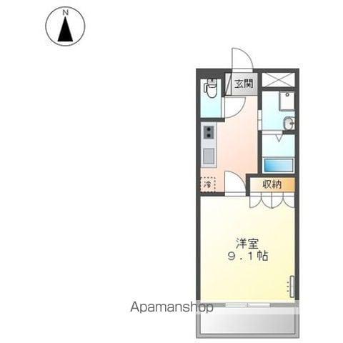 サラージュ(1K/2階)の間取り写真