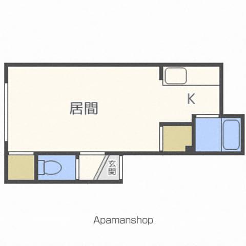 ゴールデンハイム中島公園(1K/3階)の間取り写真