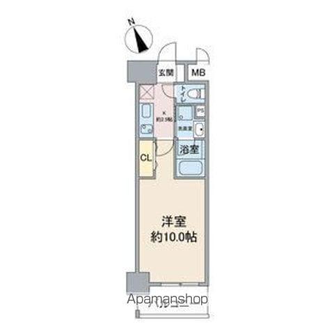 スカイコート千代田(1K/7階)の間取り写真