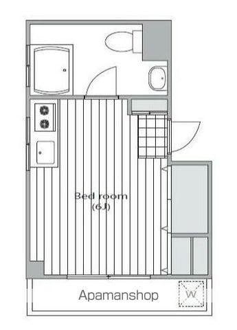 フジファミリア(ワンルーム/2階)の間取り写真