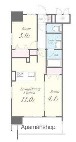 ROOTS SHINJUKU WAKAMATSUCHOルーツシ(1DK/3階)の間取り写真