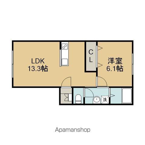 スカイヒルズⅠ(1LDK/2階)の間取り写真
