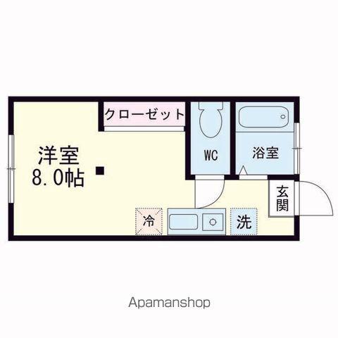 MAISON DE BOULEAU(ワンルーム/2階)の間取り写真