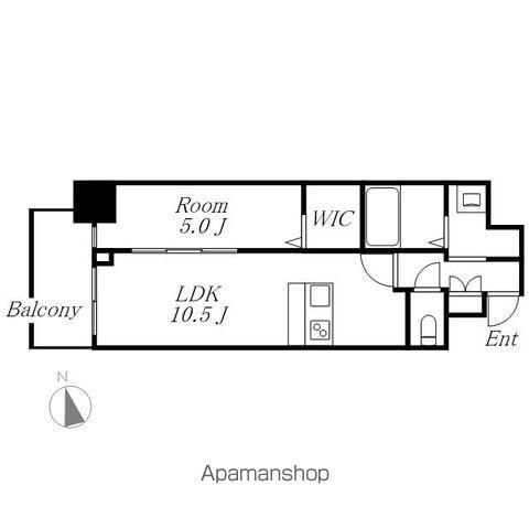 MAXIV名古屋上前津(1LDK/15階)の間取り写真