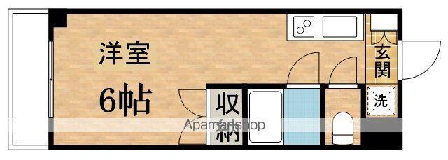 パドーレカミノ(ワンルーム/2階)の間取り写真