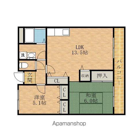 ジェントリーTMY.1(2LDK/3階)の間取り写真