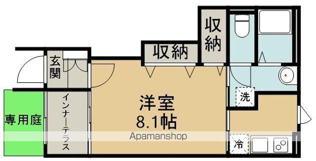 川越市小ヶ谷アパート(1K/1階)の間取り写真