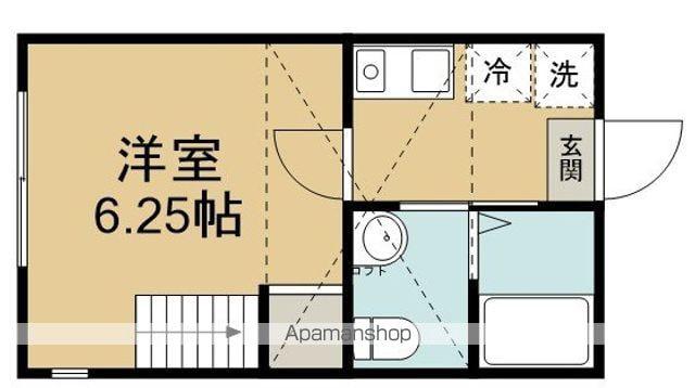 ミラージュ(1K/2階)の間取り写真