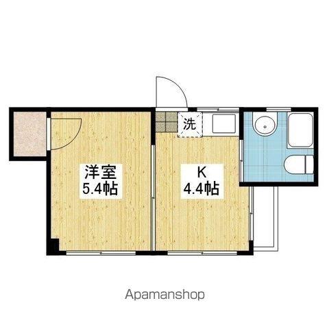 アルトヴェールⅡ(1K/4階)の間取り写真