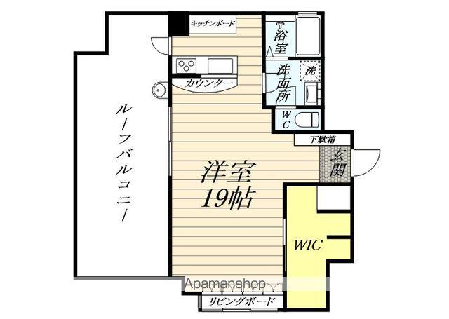 VILLA かたびら(ワンルーム/4階)の間取り写真