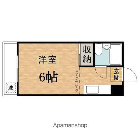 サードフロンティア(ワンルーム/2階)の間取り写真