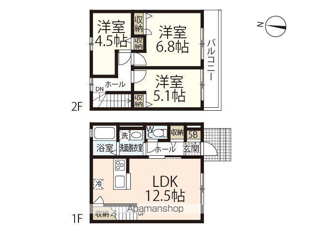 ＭＡＩＳＯＮ　ＮＥＵＦ(3LDK)の間取り写真