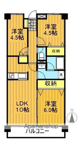 エミネンス桑野(3LDK/3階)の間取り写真