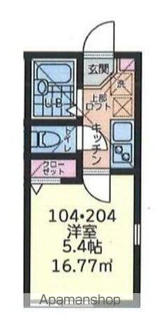 プラナス元久保(1K/2階)の間取り写真