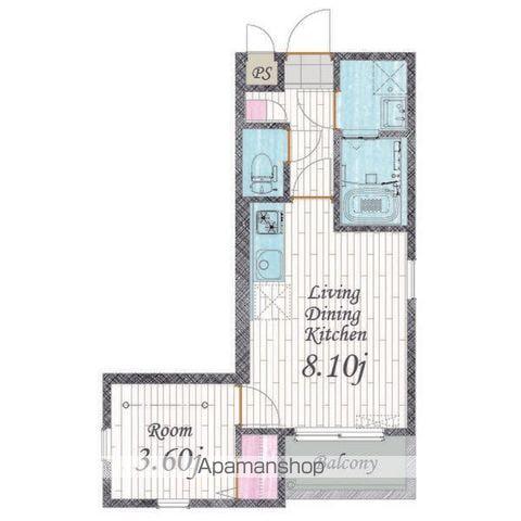 CHERIM 本陣十王町 サウス(1LDK/1階)の間取り写真