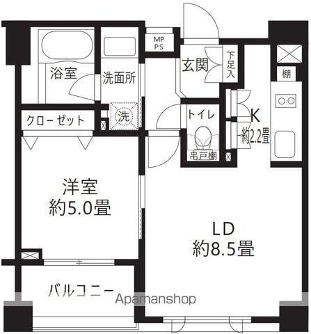 クリオ渋谷ラモード 3階階 間取り