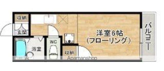 マルミネ(ワンルーム/1階)の間取り写真