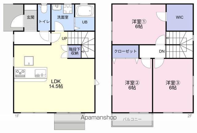 東海道本線 瀬田駅(滋賀) 徒歩13分 2階建 築13年(3LDK)の間取り写真