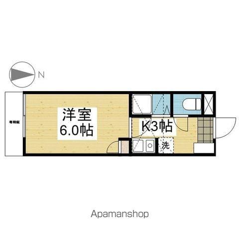 パルフラット・リマ(1K/1階)の間取り写真