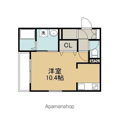SUMICLO IV(ワンルーム/1階)の間取り写真