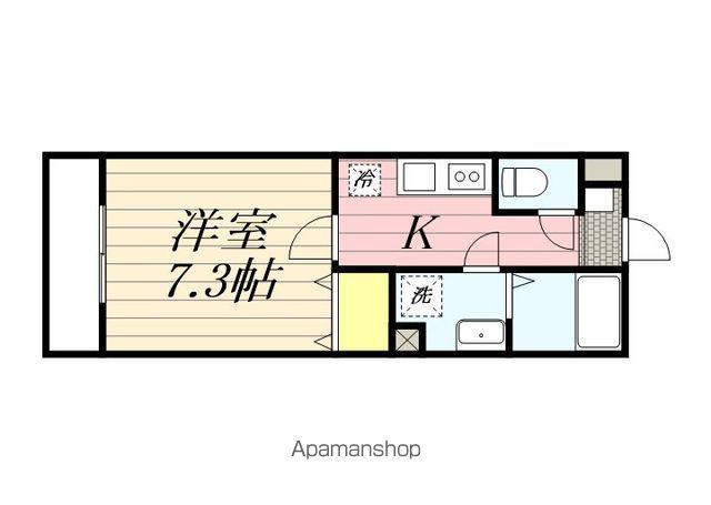 SERENO PALAZZO(1K/3階)の間取り写真