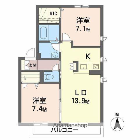 リラフォート(2LDK/2階)の間取り写真
