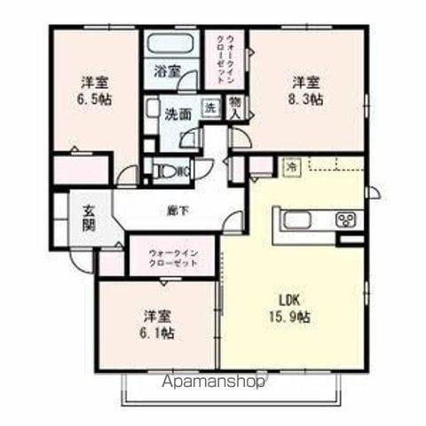 BIENVENUE(3LDK/2階)の間取り写真