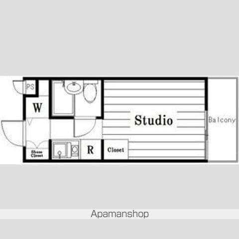 トップ平和台(ワンルーム/4階)の間取り写真