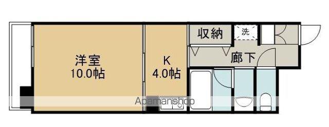 LAKORBELⅡ(1DK/3階)の間取り写真