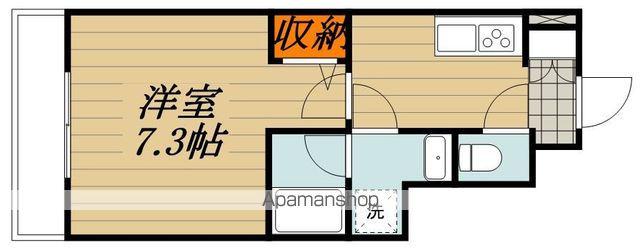 LUCENT・K(1K/1階)の間取り写真