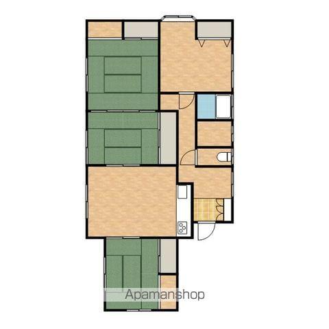 長野県上伊那郡箕輪町 1階建 築34年(4DK)の間取り写真