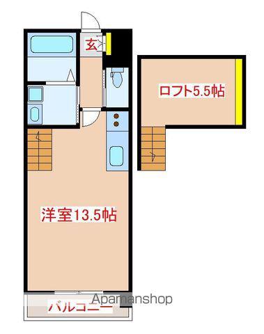 ISORA(ワンルーム/2階)の間取り写真
