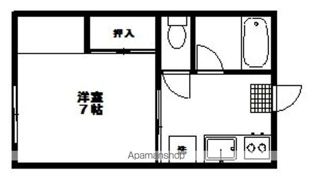 コーポ高源(1K/1階)の間取り写真